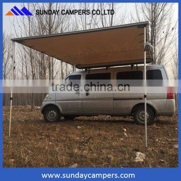 Off road awning polycotton 4wd car top side awning with roof top tent