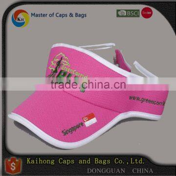 fashion mesh sun visor with embroidery logo