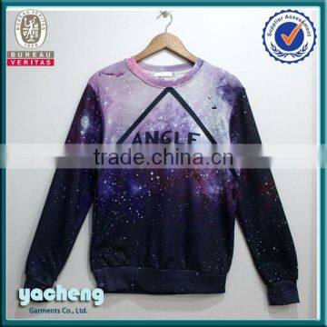 New design customized sublimated printed sweatshirt