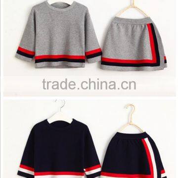 Hot sale pullover school uniform cardigan set for girls