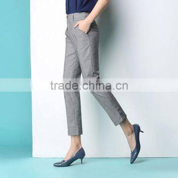 Haren Pants OL 2017 Spring Summer Radish Occupation High Waist Slim Jeans Casual Trousers Custom Made photo-3