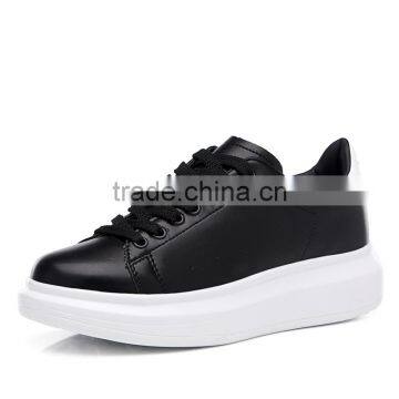 simple classics brand women leather casual shoes sneakers sample for female, adults casual leather shoes good quality from china