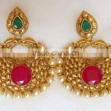 Gold Plated DANGLER Earrings photo-3