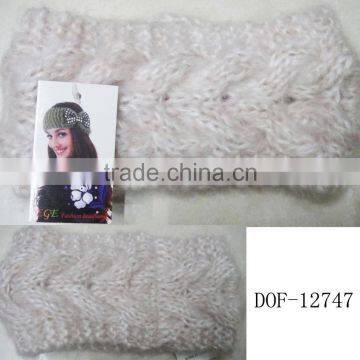 Fashion designer knitted mohair hairband for winter