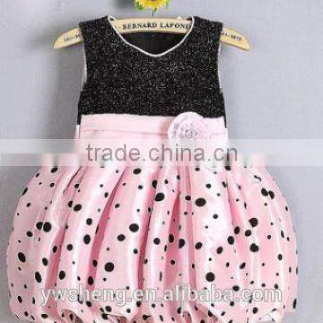 2016 New Summer baby girl polka dot dress princess dress lantern Puffy pettiskirt tutu