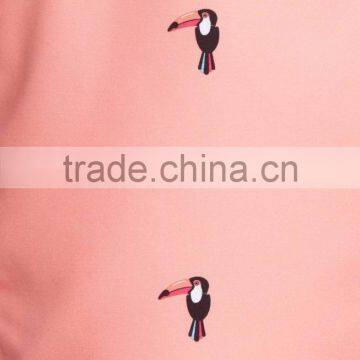 New Design Pink Toucan Swim Trunks 100% Nylon Polyester Board Shorts Printing Logo Summer Fitness Beach Shorts photo-6