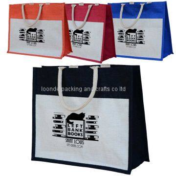 Eco-Friendly Laminated Jute/ Burlap Shopping Bag