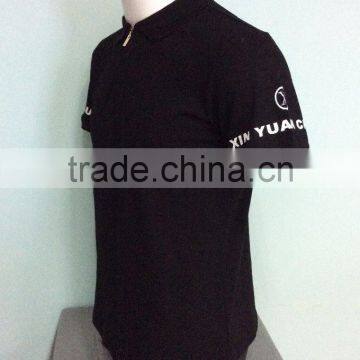 2016 JXY Golden Zipper Black T-shirt for Man photo-2