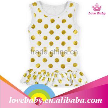 kids romper top bontique, infants dots top wholesaler, tank top for kids