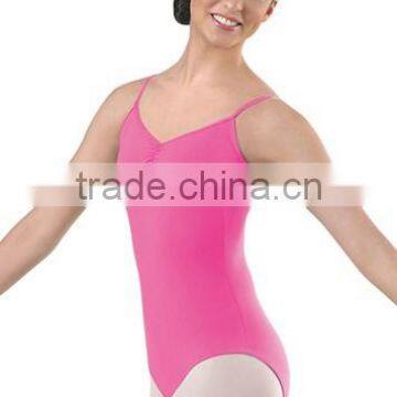 Cotton Pinch-Front Camisole Leotard DL1610