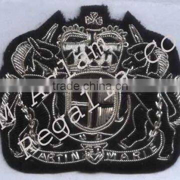 Hand Embroidery Family Crest Badge