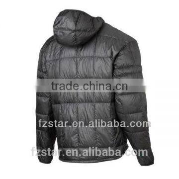 Men Gray Goose Warm Down Jacket With Hood photo-2