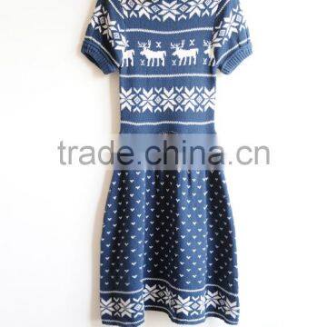 Women Tacky Ugly Christmas Sweater Dress for Party photo-2