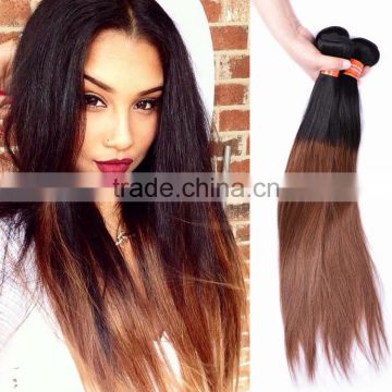 Ombre Hair Weaves Straight 1B/30# Wholeslae Factory Price Brazilian Human Hair Extensions