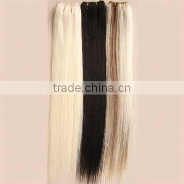 human hair mixed synthetic fiber hair weaving