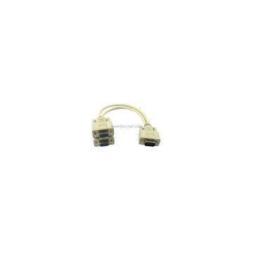 2 into 1 Monitor PC VGA Y Splitter Cable