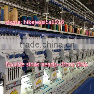 fushun 612 12heads double sides heads flat normal computerized embroidery machine