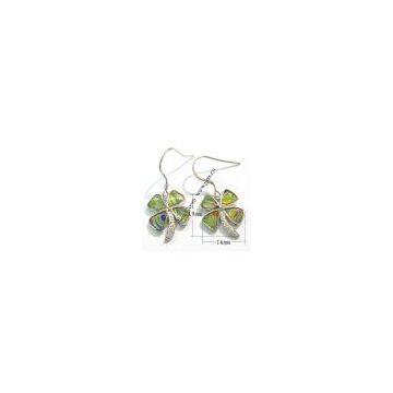 glass bead earring