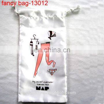 Yiwu Factory Hot Drawstring Satin Underwear Bag