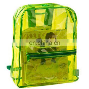 Fashion Lightweight Kids PVC School Transparent Backpack