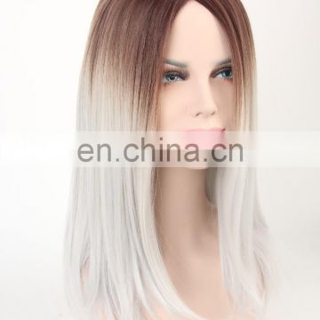 MFW-0100 Top New beauty long synthetic fashion source hair wig, gradient color wig