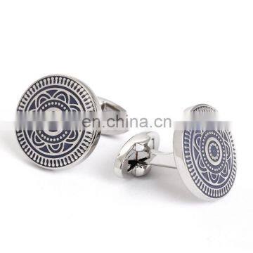 Luxury cufflinks classic round cufflinks for mens