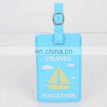 High quality soft pvc customize logo handbag tag with name card