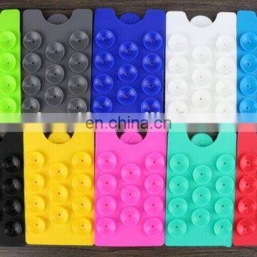 silicone phone back card sets, convenient chuck mobile phone brackets