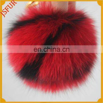 Fox Fur Pom Pom Letter Bag Charm Fluffy Custom Keychain