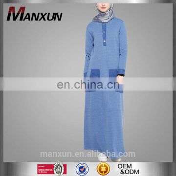 Muslim Women Maxi Design and Casual Dress Type Long Sleeve Maxi Dress Islamic Clothing