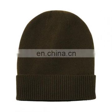 100% Cashmere caps rib knit