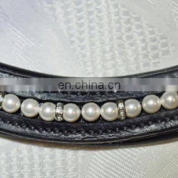 Horse Pearl with blings Browbands