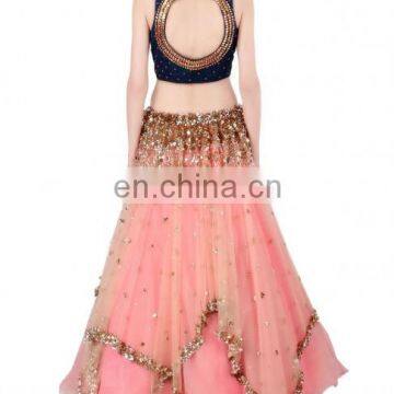 Peach Body Fit Lehenga photo-2