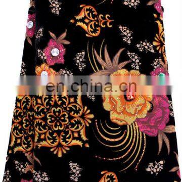 african cotton velvet fabric for lady design wholesale in summmer