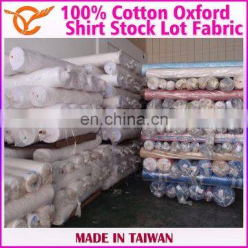 Taiwan Online Shopping 100% Cotton Check Oxford Stock Lot Fabric