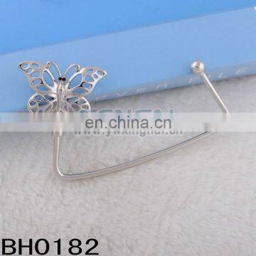 fashion colorful metal Butterfly bag hanger stand