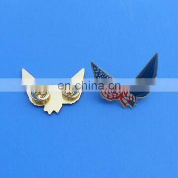 USA flag falcon wing lapel pin badge