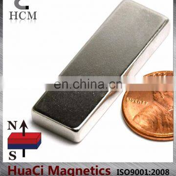 huge neodymium magnet china N45 3/2"x1/2"x3/16" industrial magnet sale