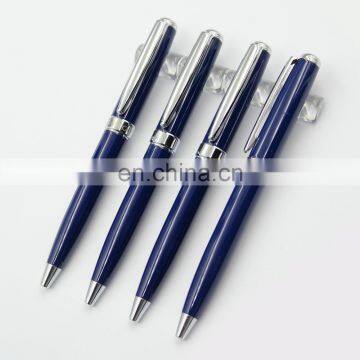 blue elegant twist high quality for European market promotion gift metal ballpoint ball pen