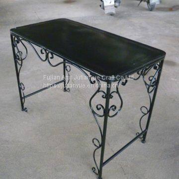 Metal Outdoor Folding Table Coffer Table Round Table photo-3