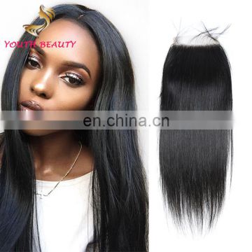 YOUTH BEAUTY HAIR Top Grade Factory Price Unprocessed Wholesale Brazilian Virgin Hair Silk Base Closure Silky Straight