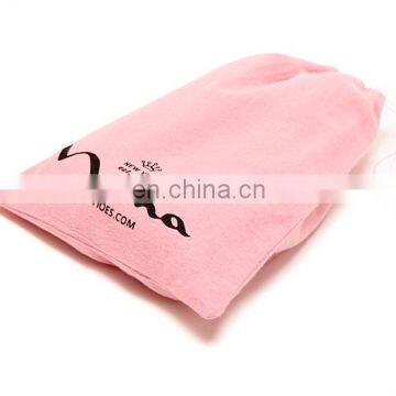Wholesale Cotton Flannel Drawstring Shoe Bag for Packing Shoes photo-2