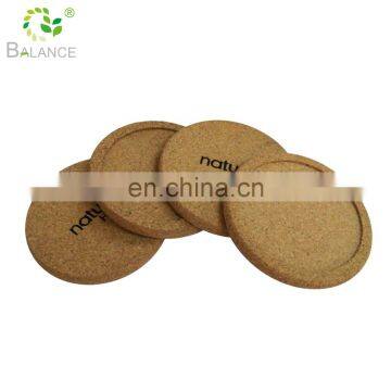 hot sale thick wood  cork coasters rounded for drink bulk square