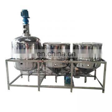 full stainless steel crude oil refinery machine mini soya oil refinery plant small scale edible oil refinery machine