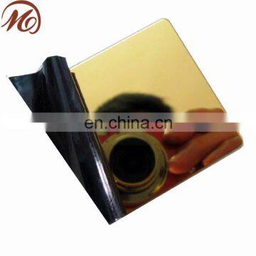 low price gold mirror stainless steel sheet