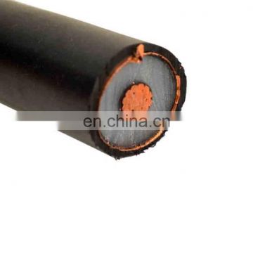 UL1072 single core 2/0awg Copper conductor XLPE Insulated copper tape shield pvc jacket MV-90 15KV power cable