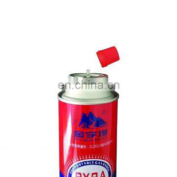 made in china 220g tinplate BBQ butane gas cartridge  and  portable butane gas korea