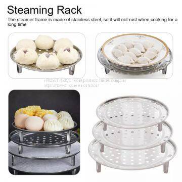 1 Pcs Multifunction Durable Steamer Rack Stainless Steel Pot Steaming Tray Stand Steamer Shelf Cookware Kitchen Accessories photo-3