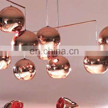 Jewelry Clothes Shops Promotion Decoration 3D Printing Electroplate Heart Ball Models for Big Plaza Holiday Party