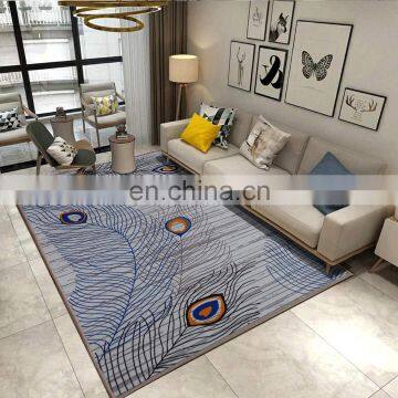 Household modern home nordic floral print carpet rugs living room